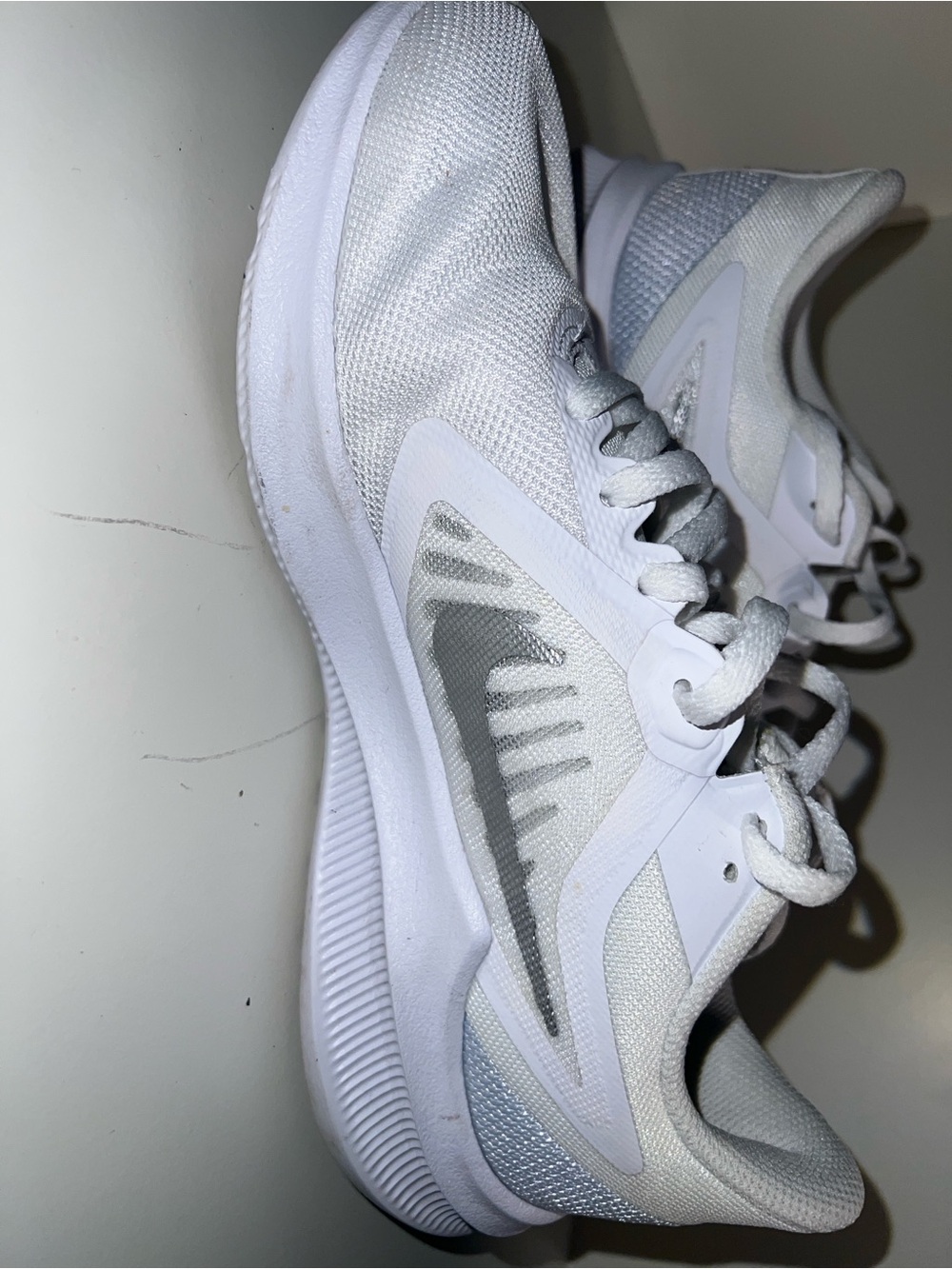 Nike White Womens Athletic Running Sneakers